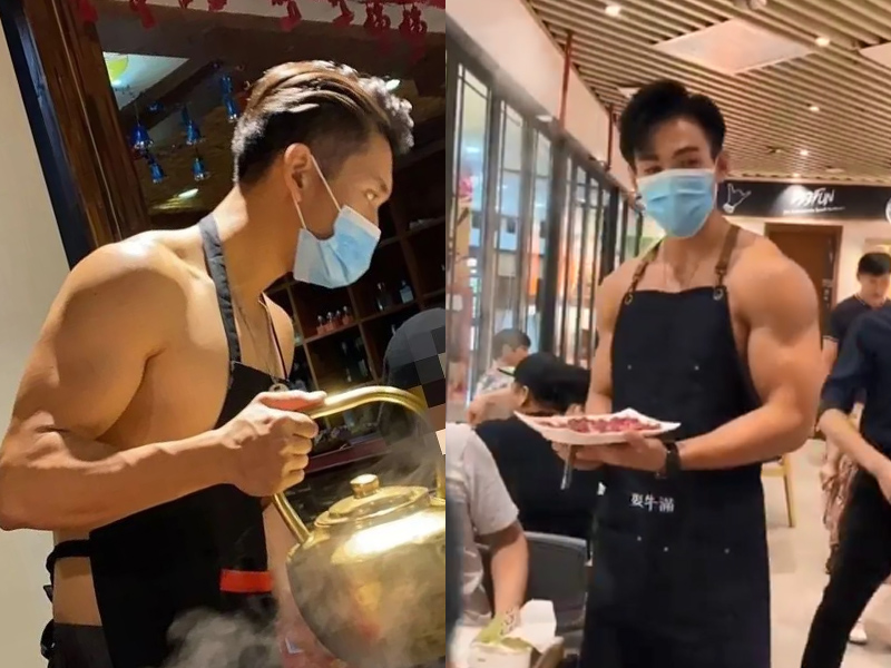 肌肉猛男火鍋太勁爆，妹子們臉紅了 ...