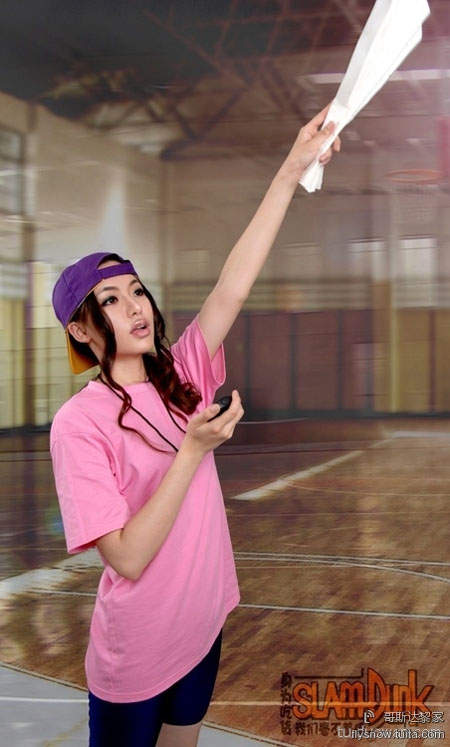 真人版的晴子 + 電腦技術還原《灌籃高手》真人形象
