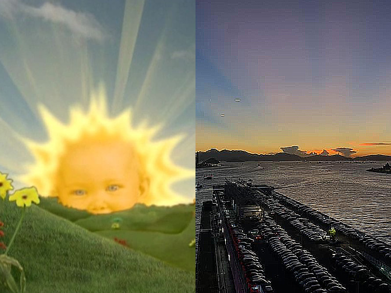 大家今日有看到天線得得B太陽光嗎? 大家今日有看到天線得得B太陽光嗎?