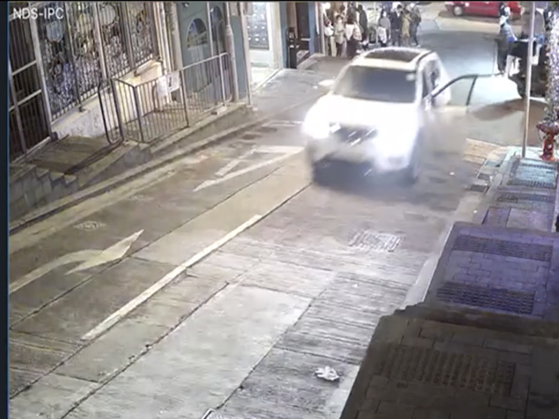 中環溜後急撞途人車禍 天眼片段曝光