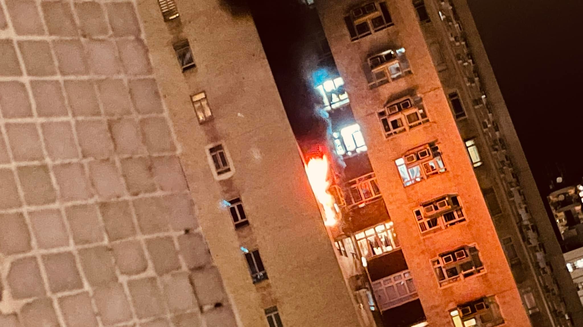 大埔新興花園火警 男墮斃女送院亡