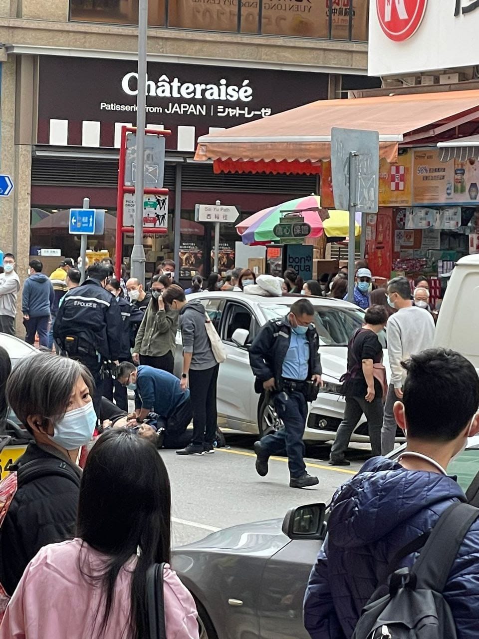 網傳元朗南邊圍村長在私家車內身亡