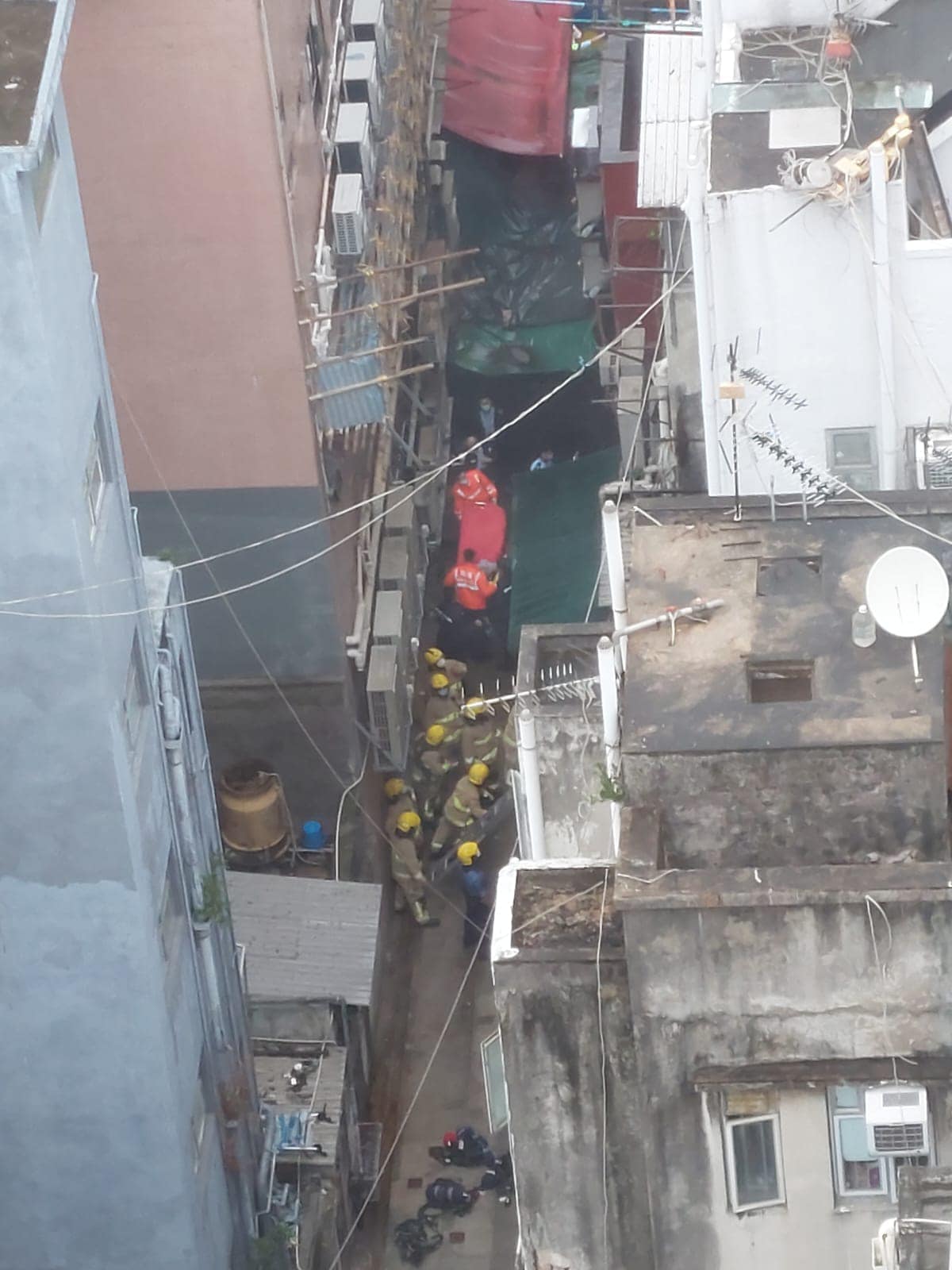 廟街甘肅街交界 火警爆炸影片
