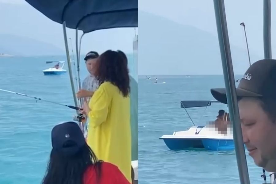 海上活春宮 男女船上公然做愛