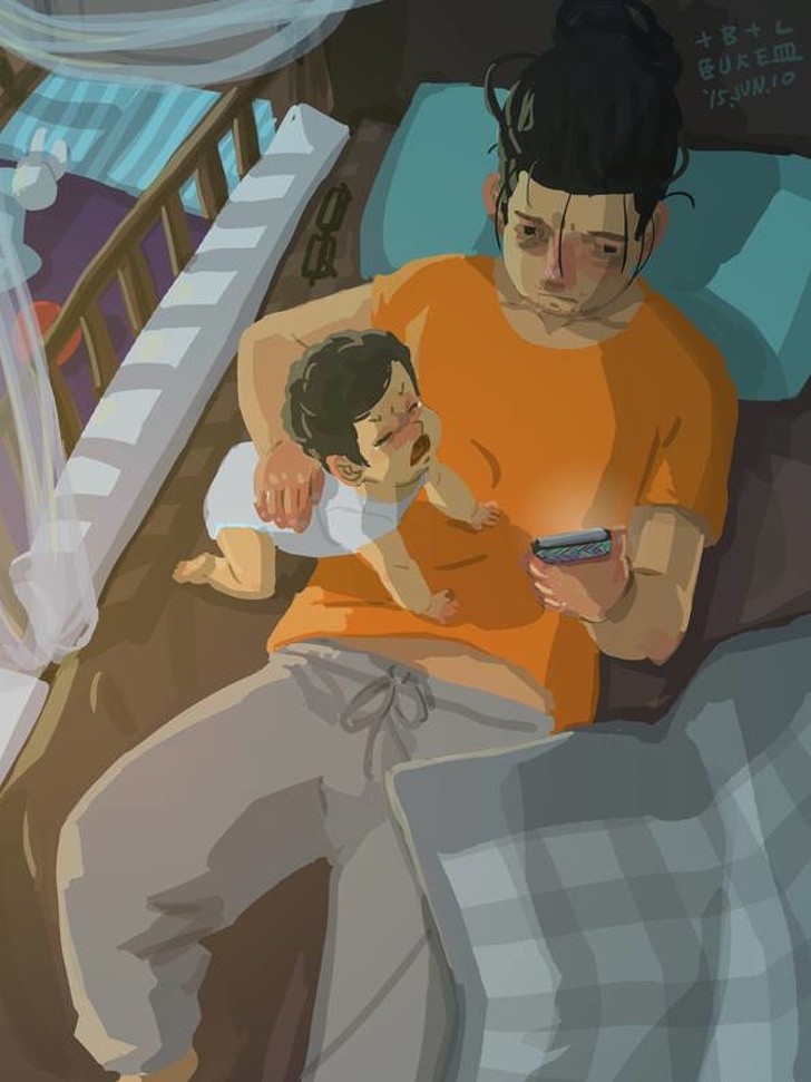 單親爸爸插畫家的育兒紀錄引 31 萬分享