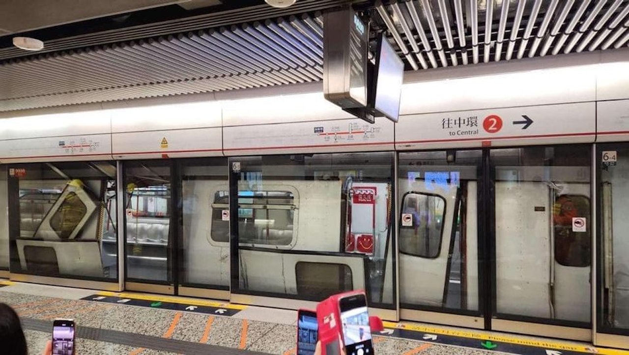 港鐵油麻地站 飛甩門現場影片
