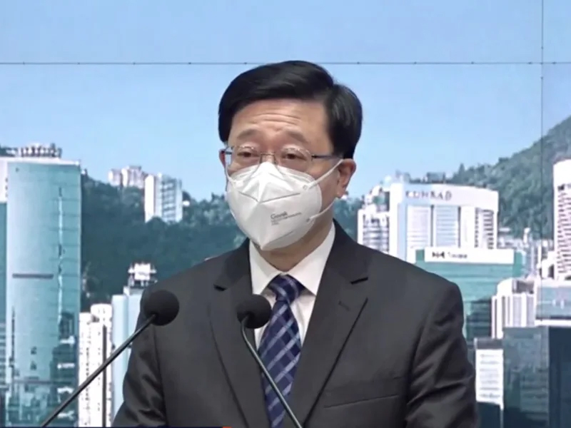 行政長官李家超 確診新冠肺炎