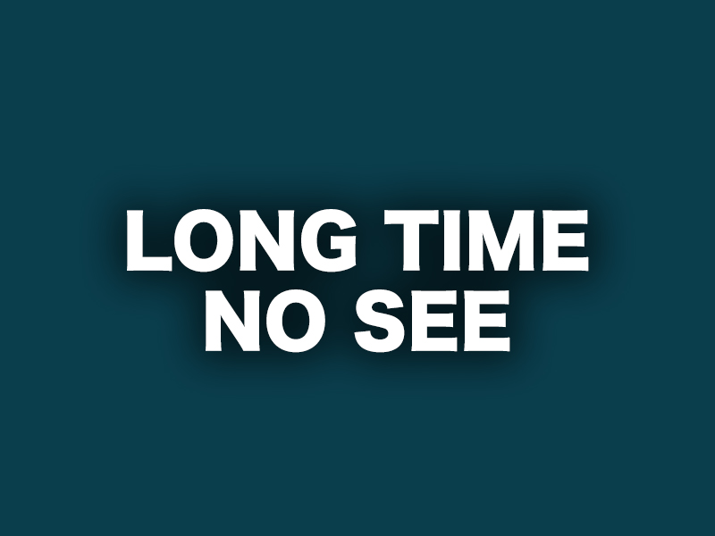 Long time no see = 好久沒見嗎？