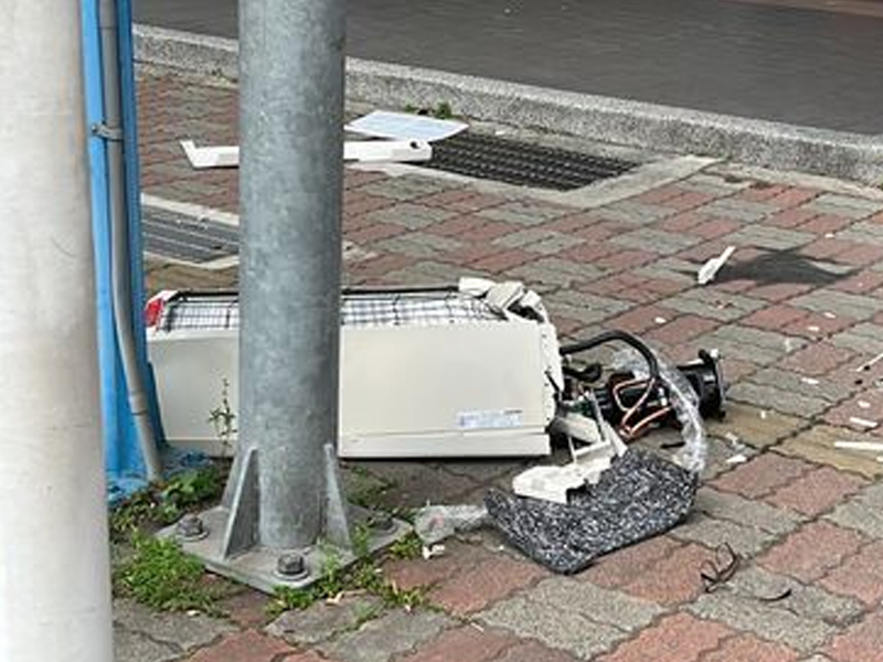 17 樓施工不慎掉落 冷氣機砸中 22 歲女子