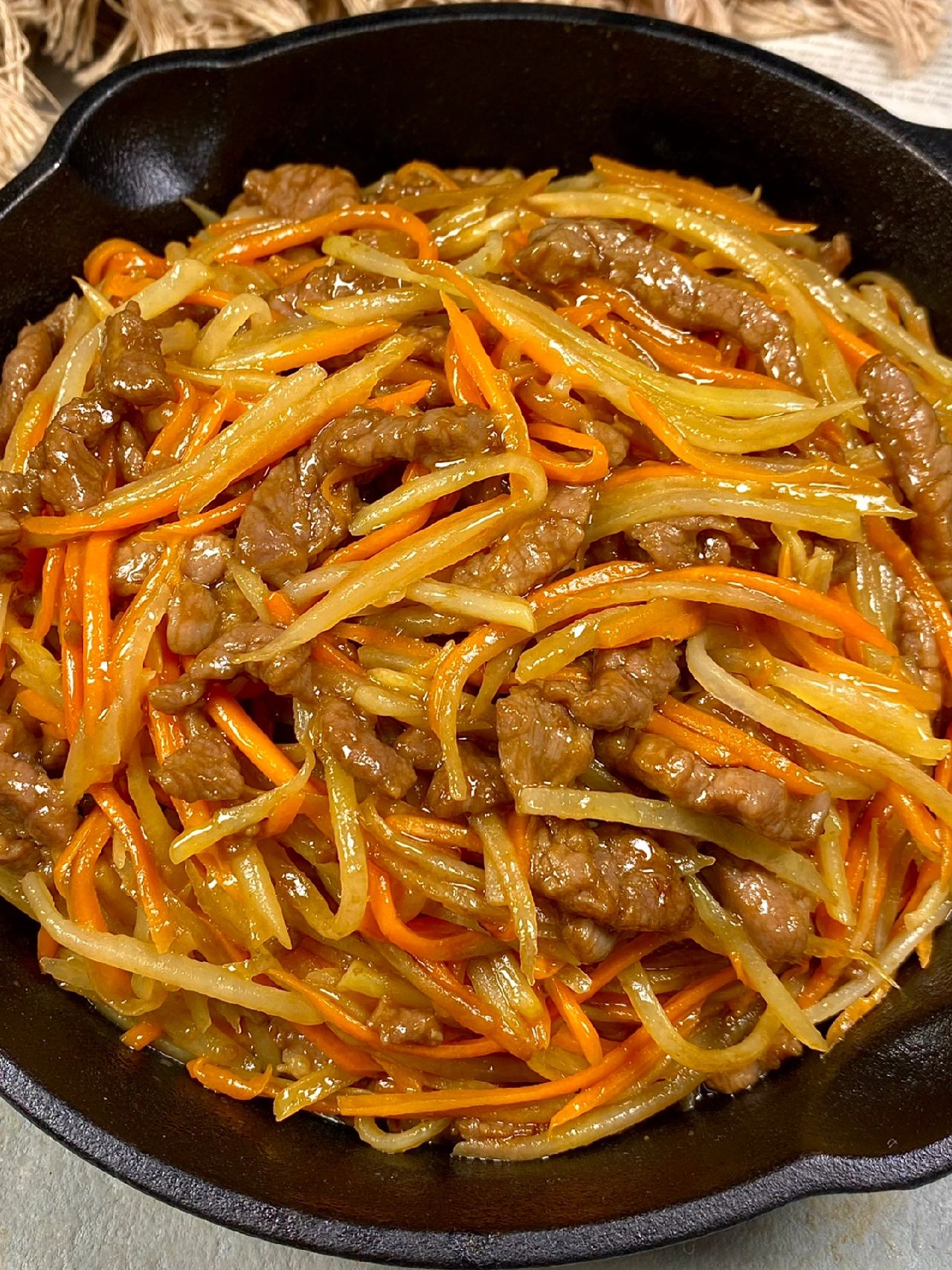 食譜：牛肉炒土豆絲