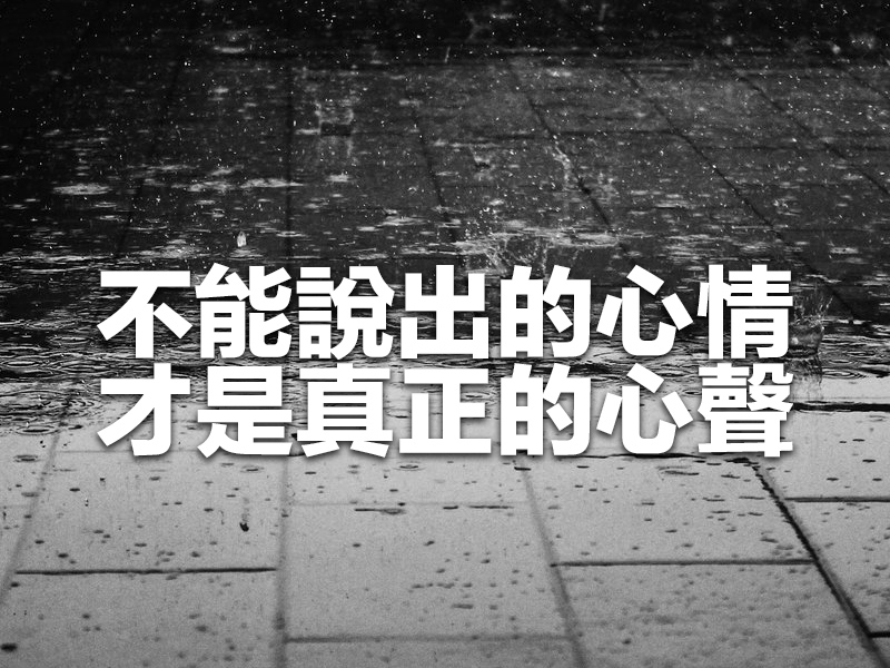 不能說出的心情,才是真正的心聲! 不能說出的心情,才是真正的心聲!