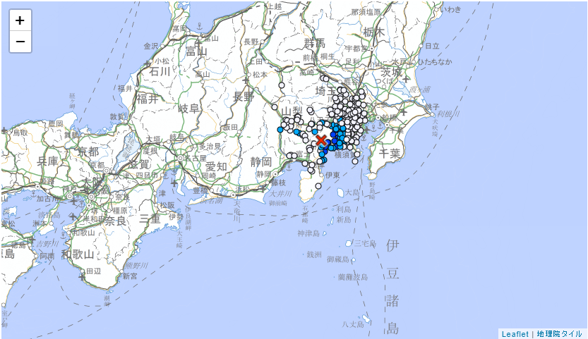 日本神奈川縣再度地震