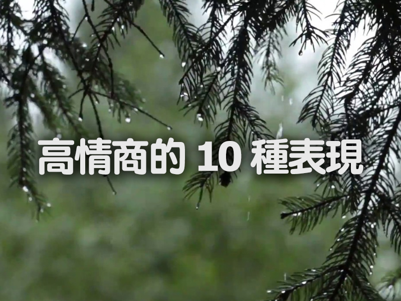 高情商的 10 種表現 高情商的 10 種表現