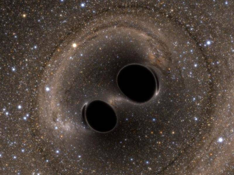 兩大黑洞互撞合併 成宇宙史上最大黑洞 兩大黑洞互撞合併 成宇宙史上最大黑洞