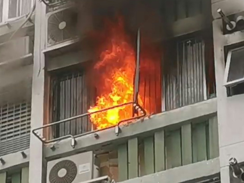 石圍角邨大火：男子墮樓身亡