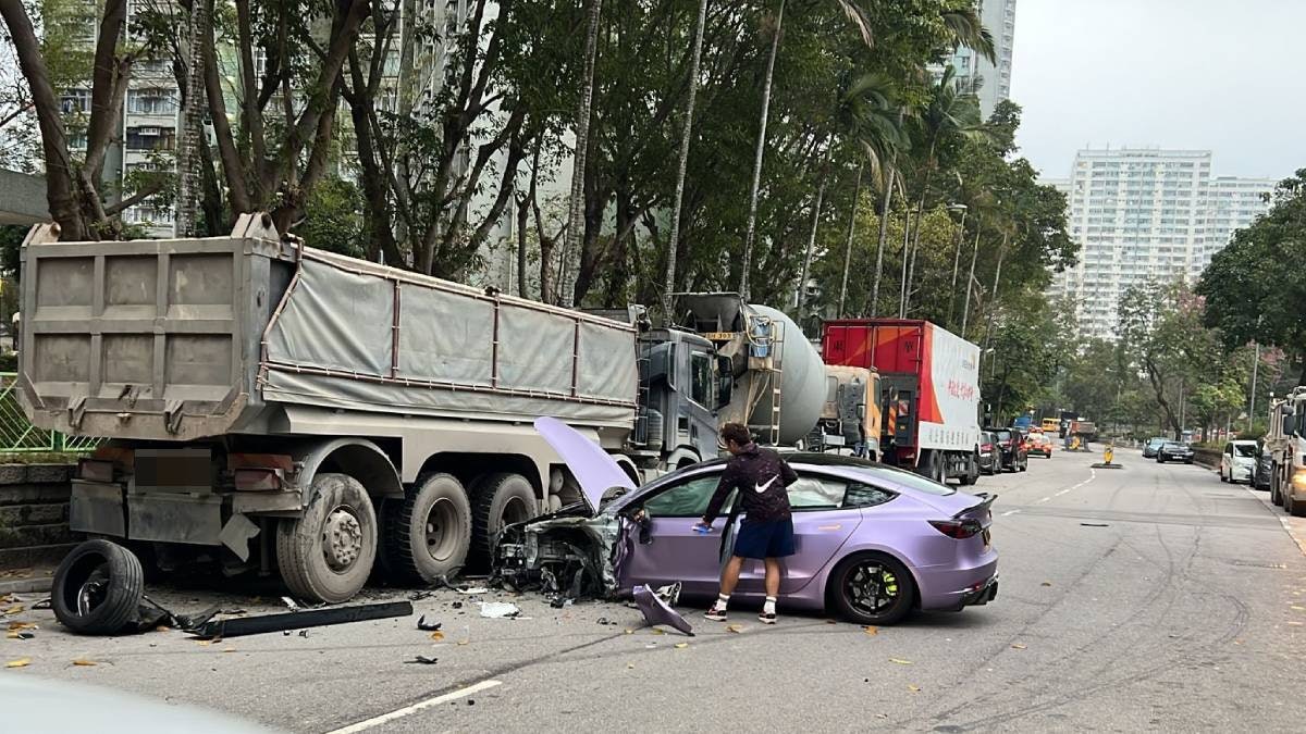 大埔清晨車禍 司機棄車逃逸