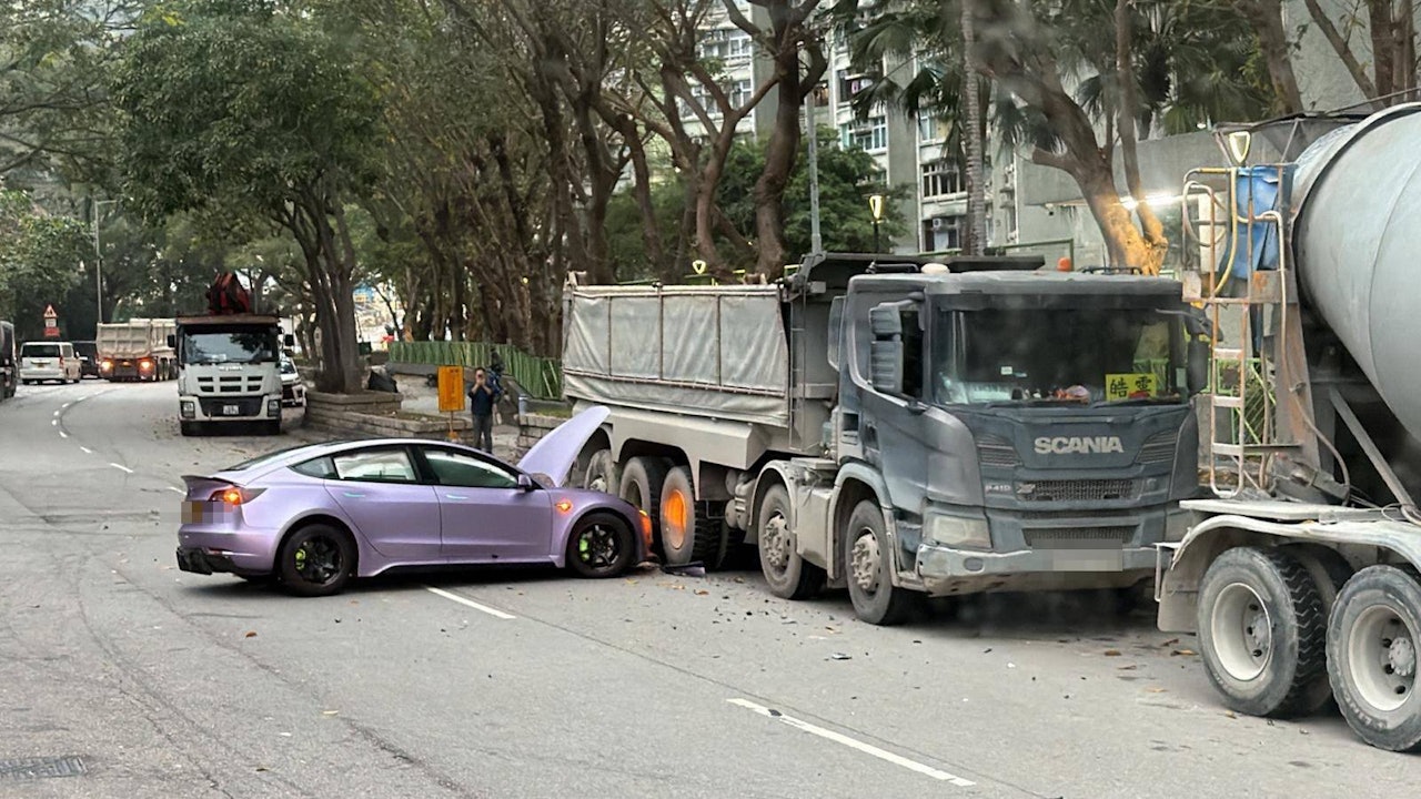 大埔清晨車禍 司機棄車逃逸